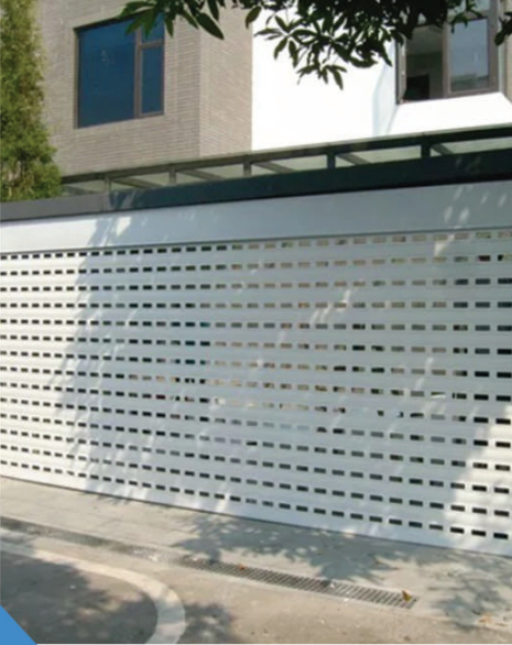Ventilated Single Skin Rolling Shutters – Single Wall Galvanized Steel, Maximum Airflow, Secure & Durable Solution for Carparks, Commercial Entrances